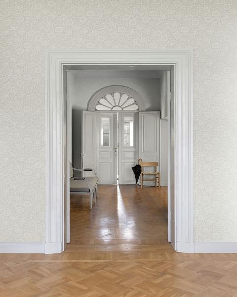 A Street Prints Mallow Dove Floral Vine Wallpaper