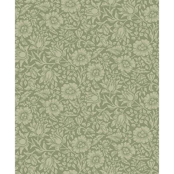 a street prints Mallow Green Floral Vine Wallpaper