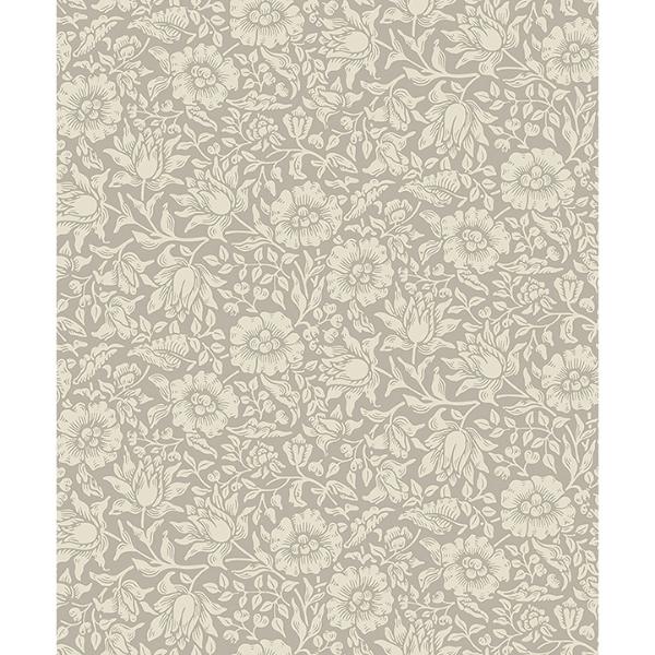 a street prints Mallow Grey Floral Vine Wallpaper