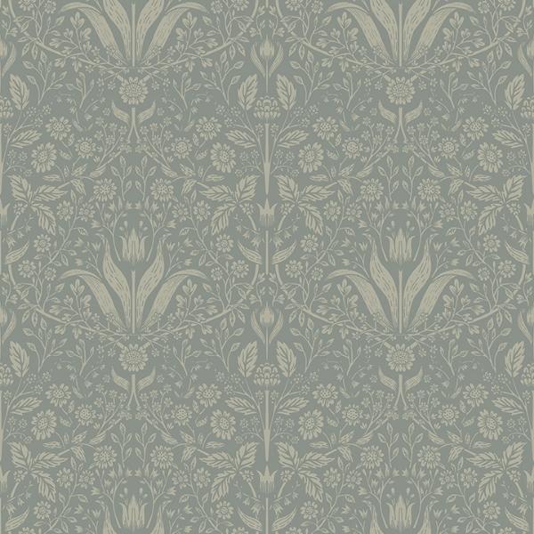 a street prints Mara Green Tulip Ogee Wallpaper