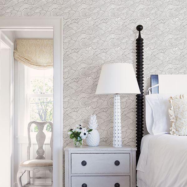 A Street Prints Mare Grey Wave Wallpaper