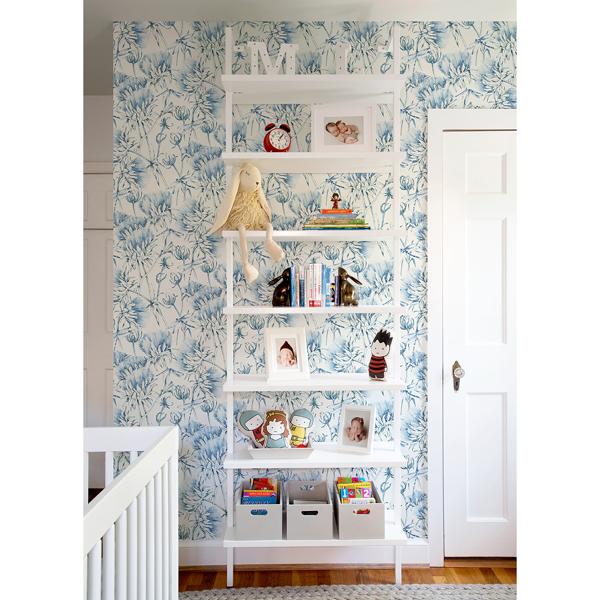 A Street Prints Mariell Blue Dragonfly Wallpaper