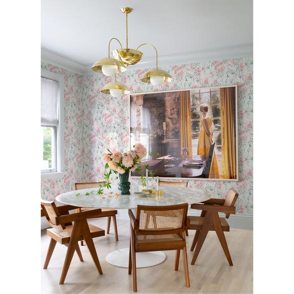A Street Prints Mariell Pink Dragonfly Wallpaper