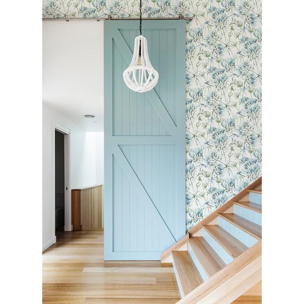 A Street Prints Mariell Teal Dragonfly Wallpaper