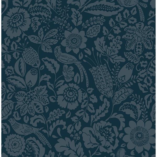 a street prints Marta Navy Floral Trail Wallpaper