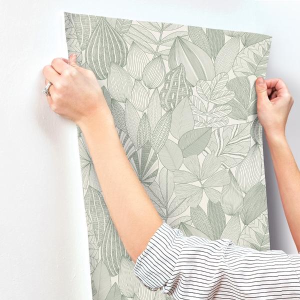 A Street Prints Mathias Green Botanical Wallpaper