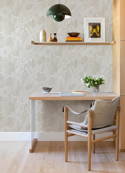 A Street Prints Mathias Taupe Botanical Wallpaper