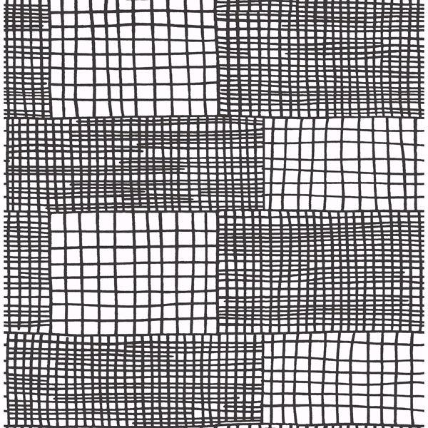 a street prints Maxwell Black Geometric Wallpaper