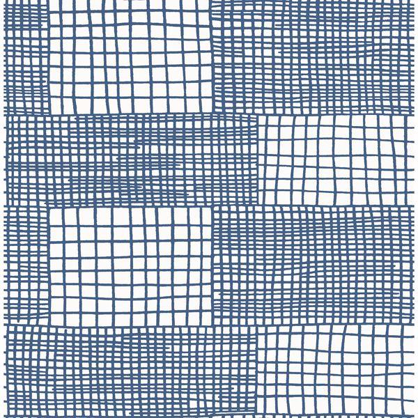 a street prints Maxwell Blue Geometric Wallpaper