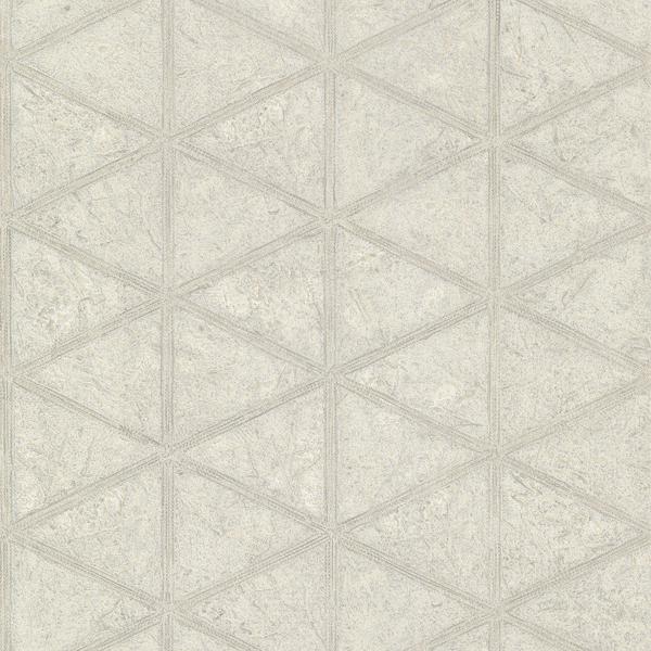 A Street Prints Mayari Platinum Tiled Wallpaper