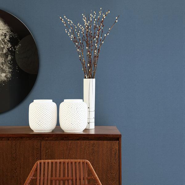 A Street Prints Meade Denim Fine Weave Wallpaper