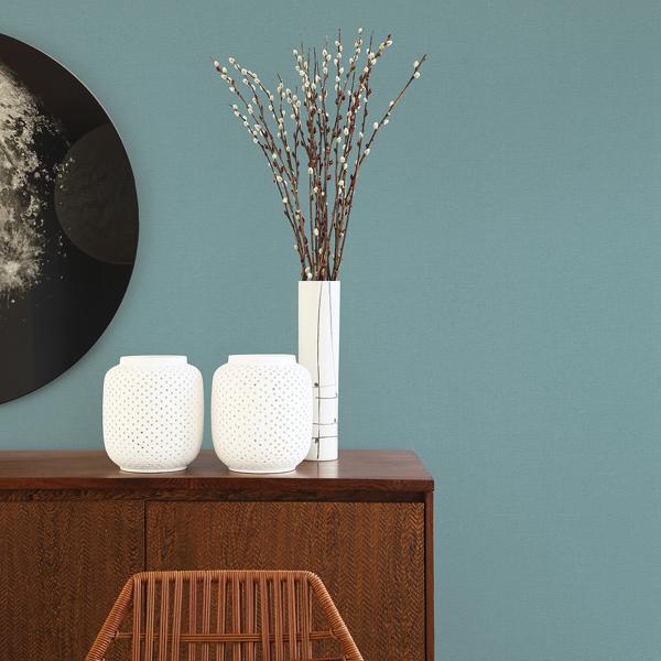 A Street Prints Meade Teal Fine Weave Wallpaper