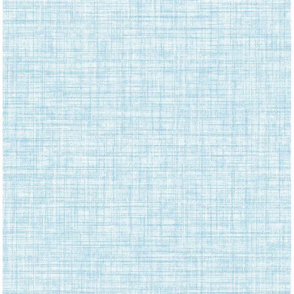 a street prints Mendocino Blue Linen Wallpaper