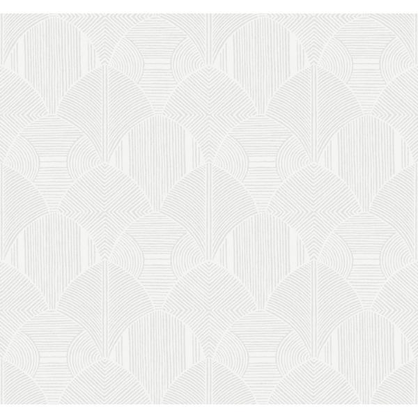 a street prints Meyberg Silver Geometric Wallpaper