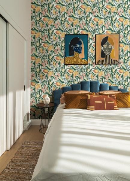 A Street Prints Meyer Peach Citrus Wallpaper