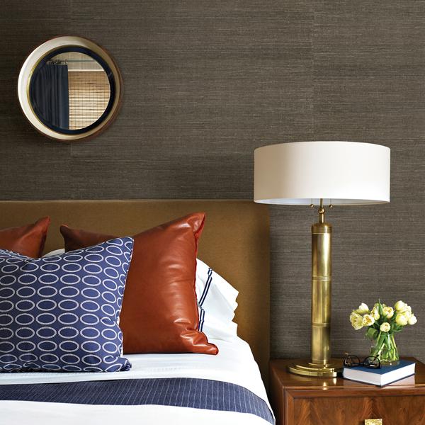 A Street Prints Ming Taupe Grasscloth Wallpaper