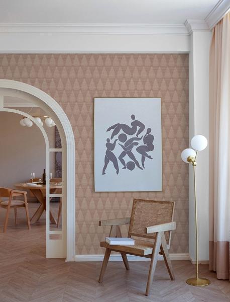 A Street Prints Mirko Rust Ogee Wallpaper