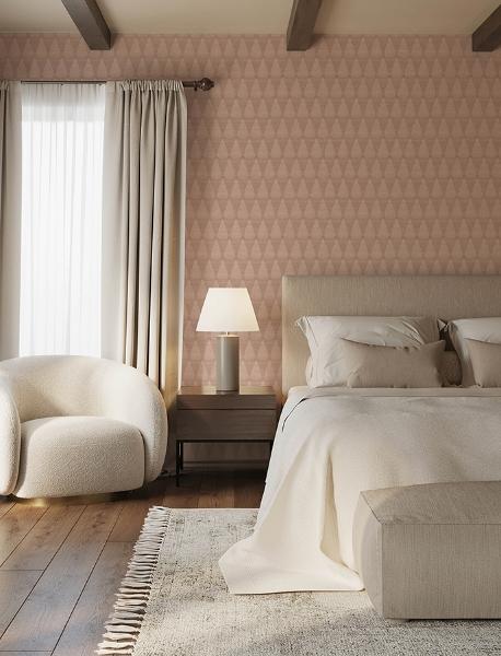 A Street Prints Mirko Rust Ogee Wallpaper