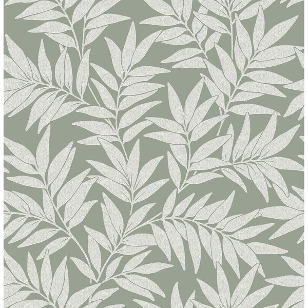 a street prints Morris Green Leaf Wallpaper