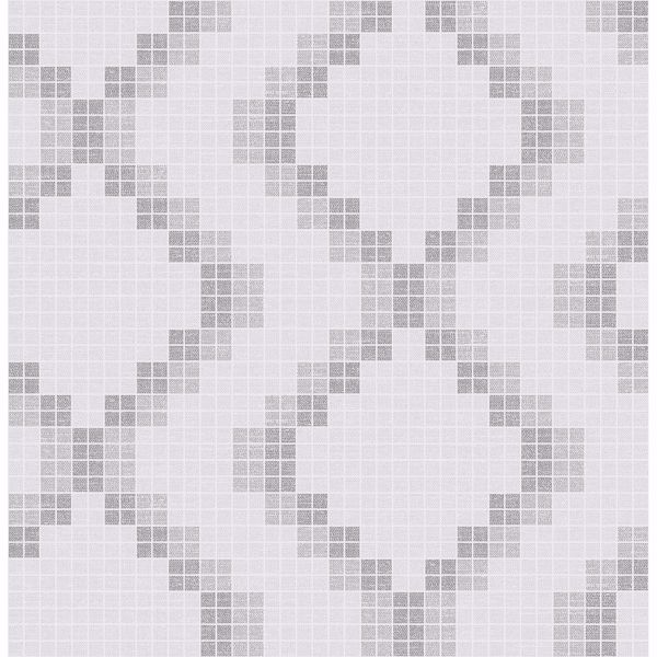 a street prints Mosaic Grey Grid Wallpaper