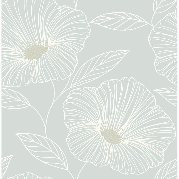 a street prints Mythic Seafoam Floral Wallpaper