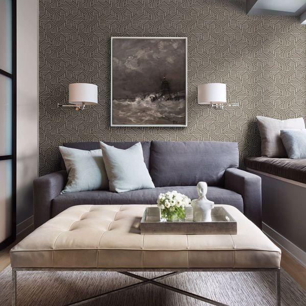 A Street Prints Nambiti Brown Geometric Wallpaper