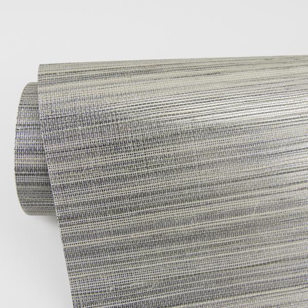 A Street Prints Nathan Silver Grasscloth Wallpaper