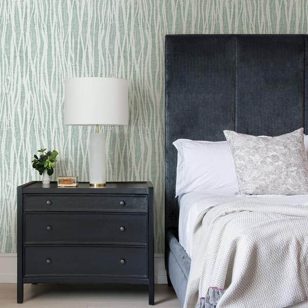 A Street Prints Nazar Green Stripe Wallpaper
