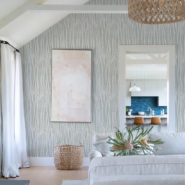 A Street Prints Nazar Light Grey Stripe Wallpaper