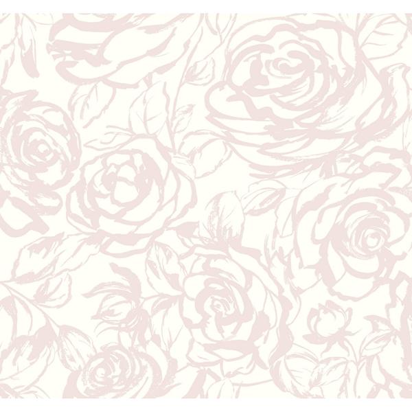 a street prints Nelda Light Pink Rose Wallpaper