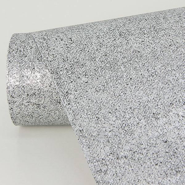 A Street Prints Nysa Silver High Gloss Wallpaper