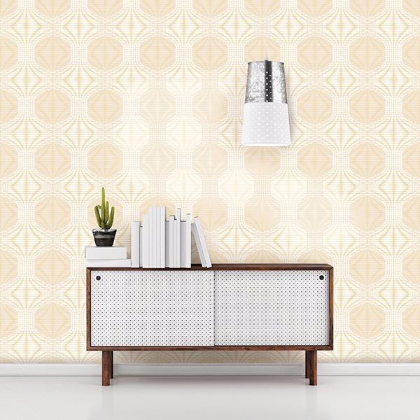 A Street Prints Optic Gold Geometric