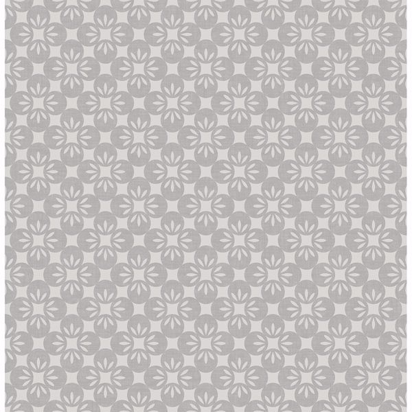 a street prints Orbit Grey Floral Wallpaper