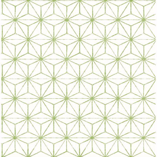 a street prints Orion Green Geometric Wallpaper