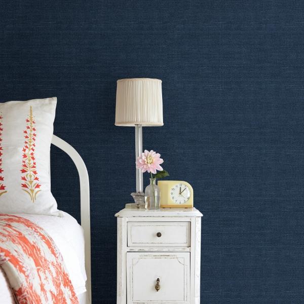 A Street Prints Peninsula Navy Sisal Wallpaper