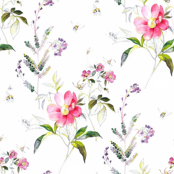 A Street Prints Pink Sinclair Wall Mural