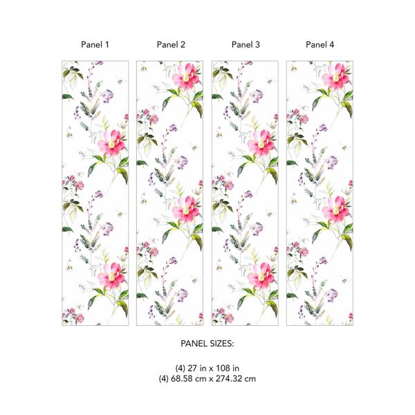 A Street Prints Pink Sinclair Wall Mural