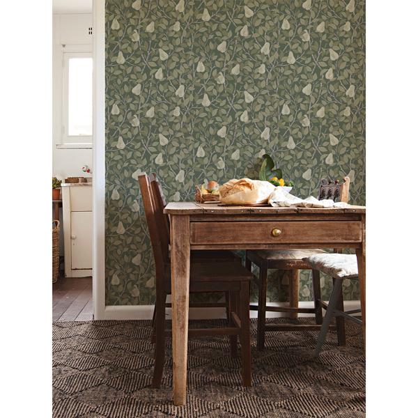 A Street Prints Pirum Green Pear Wallpaper