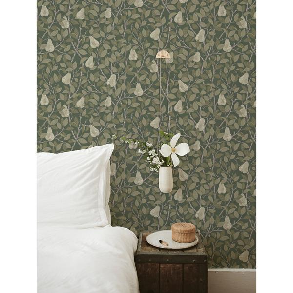 A Street Prints Pirum Green Pear Wallpaper