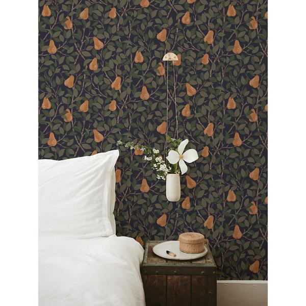 A Street Prints Pirum Navy Pear Wallpaper