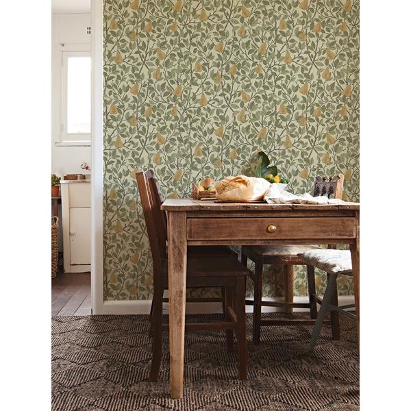 A Street Prints Pirum Yellow Pear Wallpaper