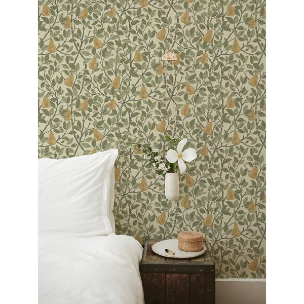 A Street Prints Pirum Yellow Pear Wallpaper
