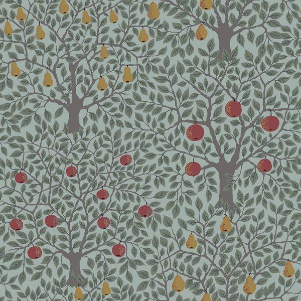 a street prints Pomona Green Fruit Tree Wallpaper