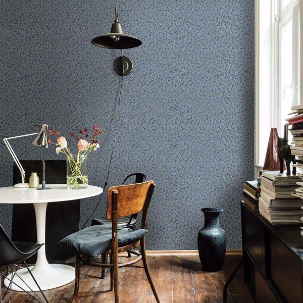 A Street Prints Posey Slate Vines Wallpaper
