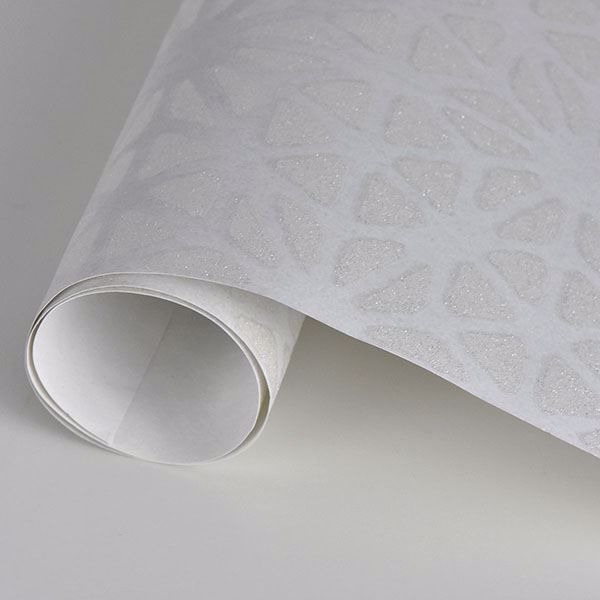 A Street Prints Prism White Geometric Wallpaper