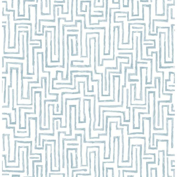 a street prints Ramble Blue Geometric Wallpaper
