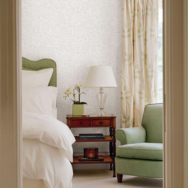 A Street Prints Ramble Grey Geometric Wallpaper