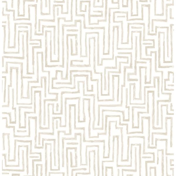 a street prints Ramble Taupe Geometric Wallpaper