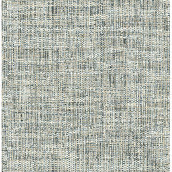 a street prints Rattan Teal Woven Wallpaper