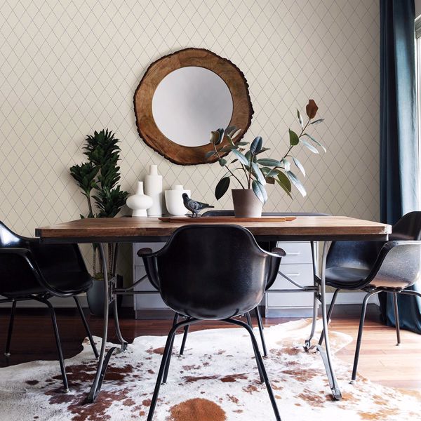 A Street Prints Rhombus Blue Geometric Wallpaper